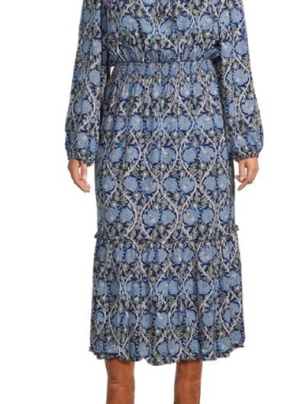 Nurture Floral Blue Maxi Dress - Picture 3 of 4